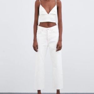 Zara Straight Leg Hi-Rise Jeans